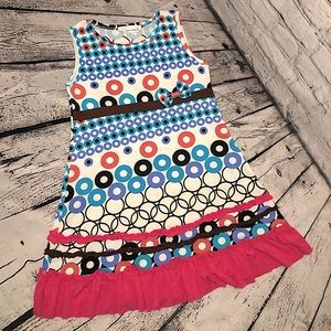Sunshine Swing Girls Colorful Rings Dress
